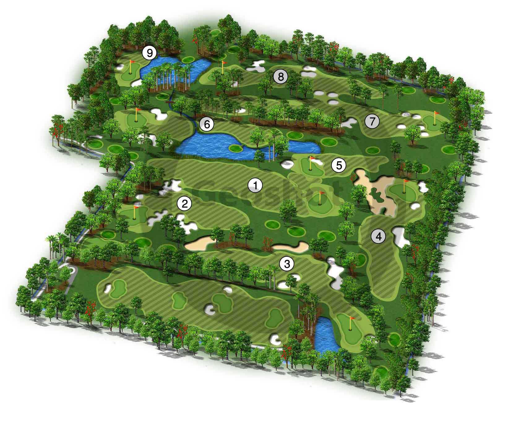 golfgraphics_style1 golf course maps