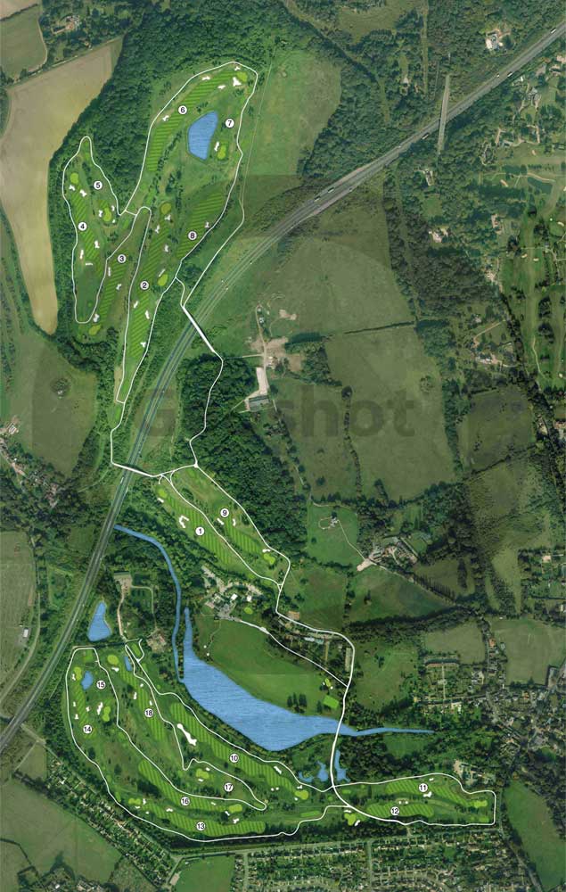 golfgraphics_style6 golf course maps with yardage