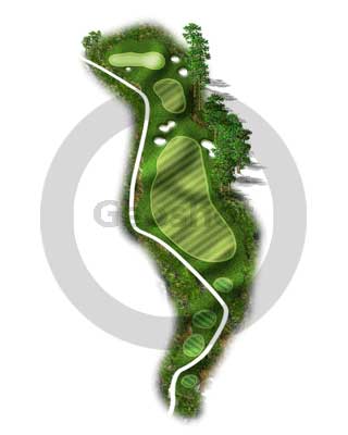 golf course fly over