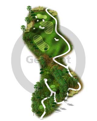 golfing hole graphics